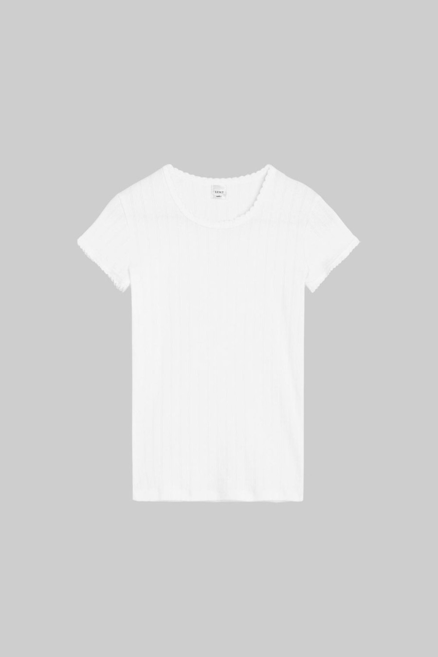 Clothing LESET | Pointelle Slim Fit Tee