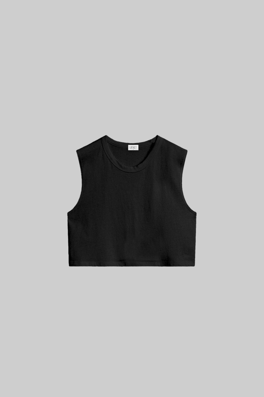 Clothing LESET | Boxy Sleeveless Crewneck