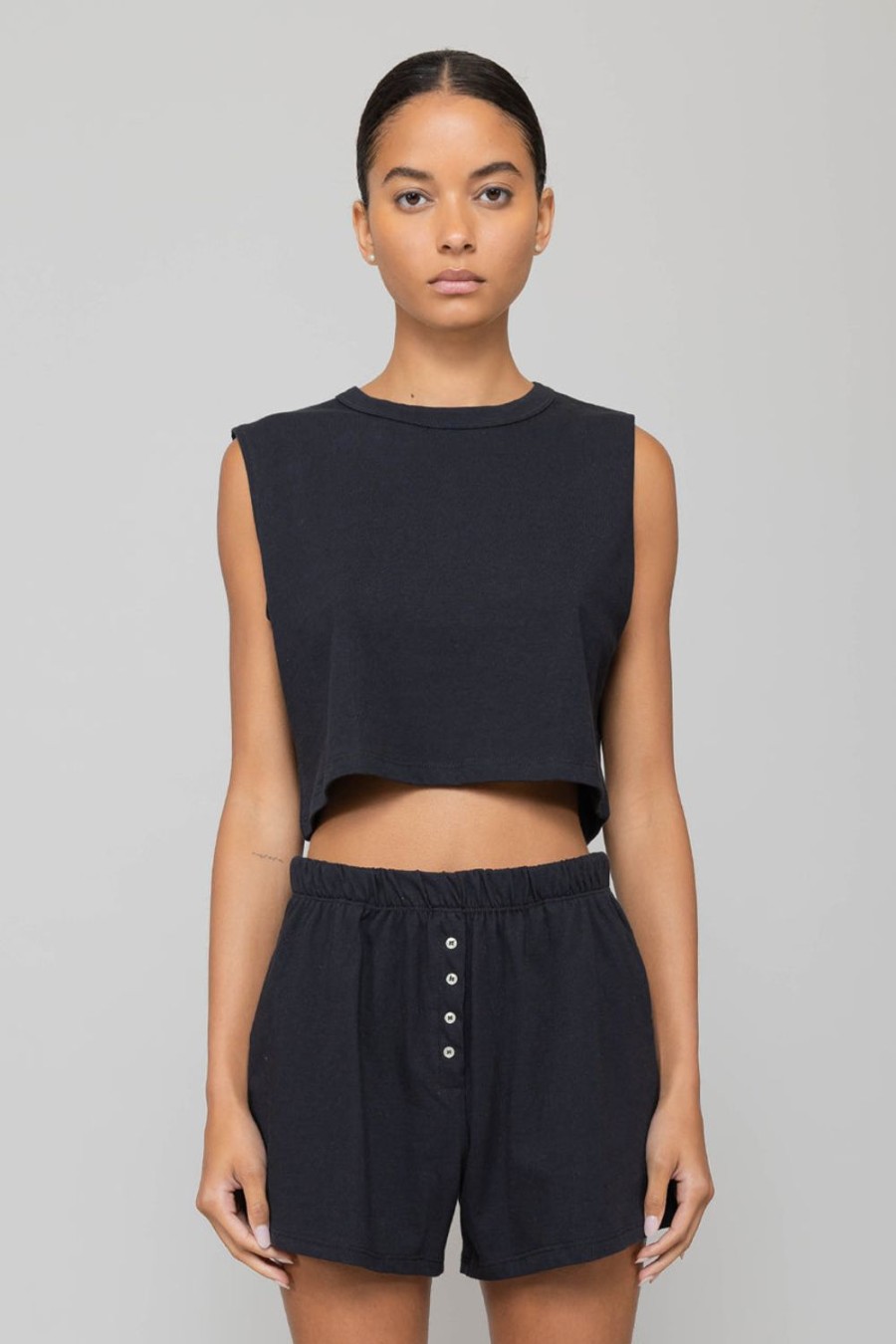 Clothing LESET | Boxy Sleeveless Crewneck