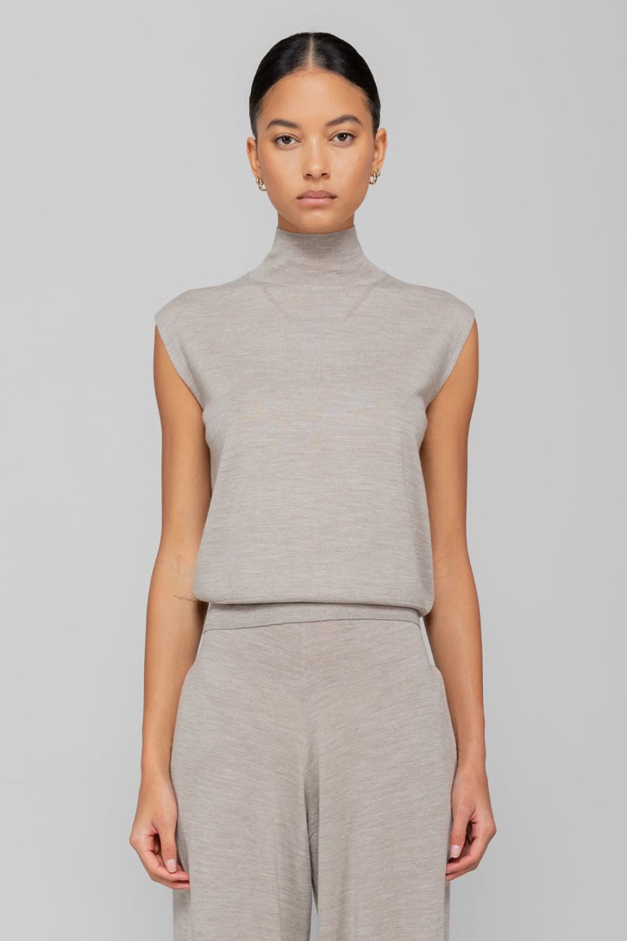 Clothing LESET | James Sleeveless Mock