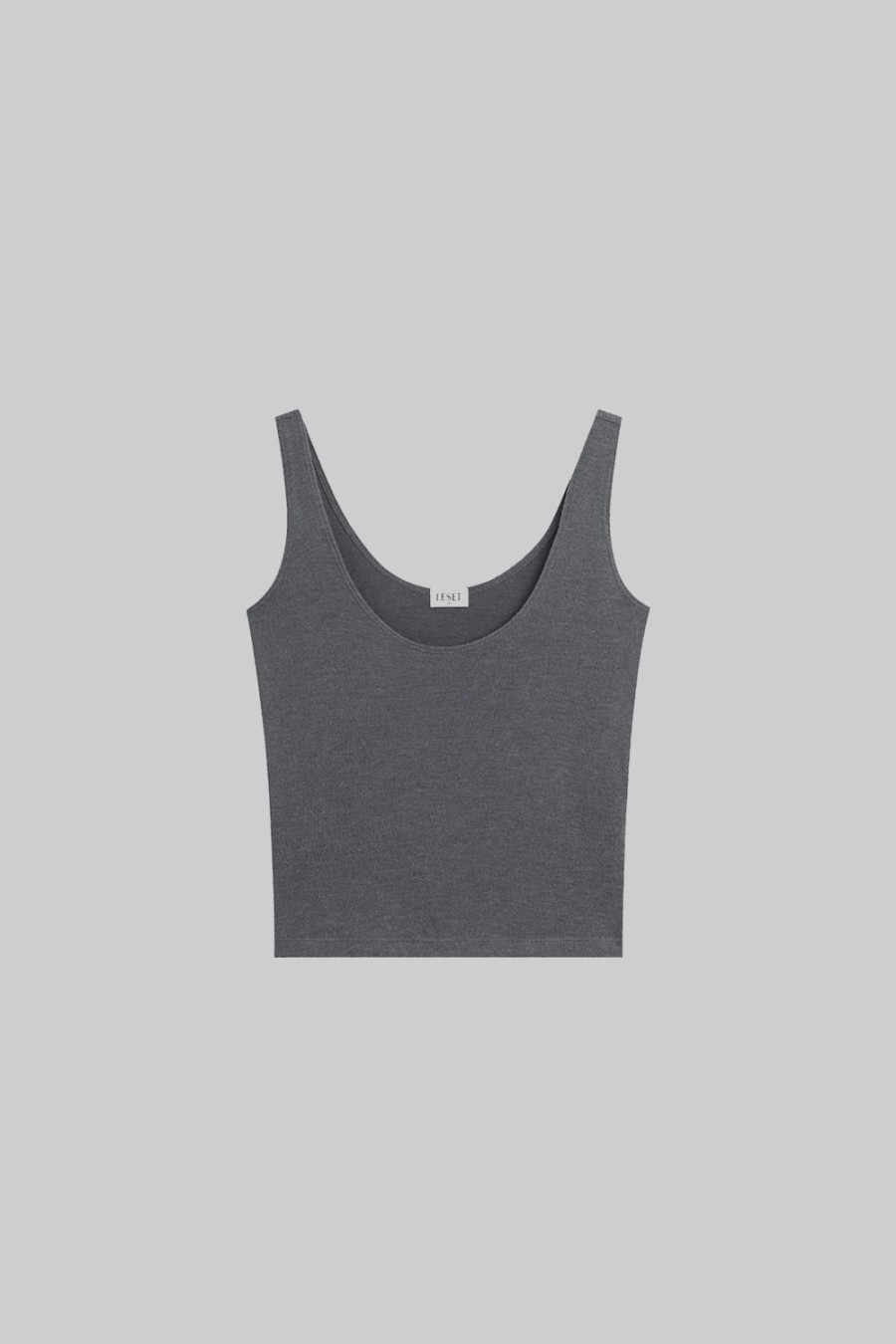 Clothing LESET | Leset X Emc Lauren Scoop Neck Tank