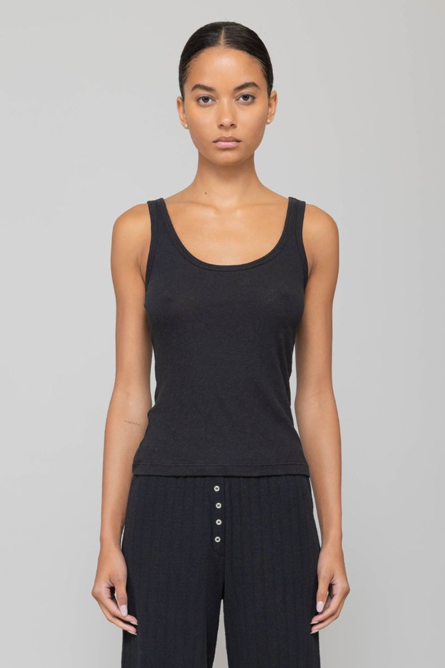 Clothing LESET | Laura Scoop Neck Tank