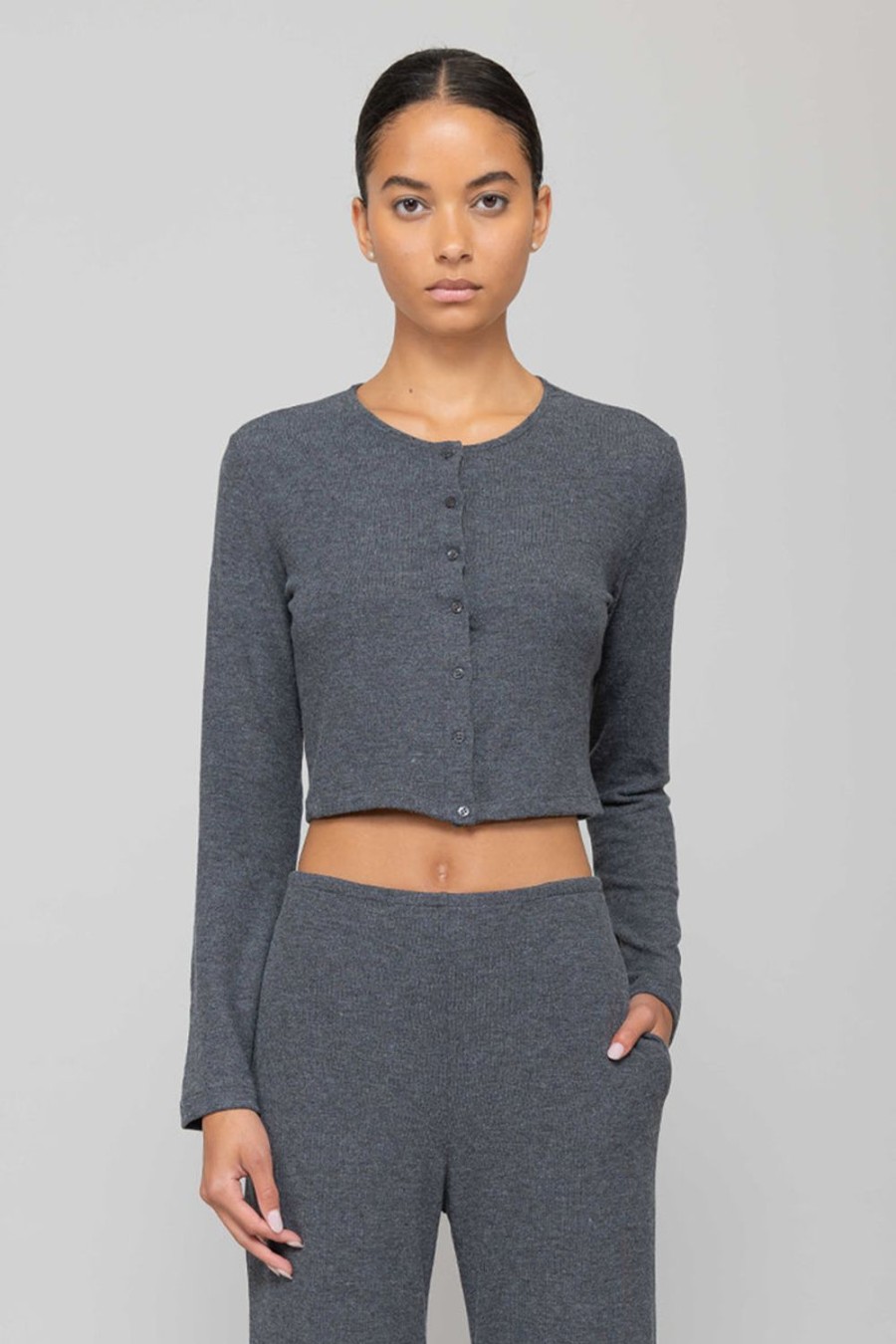 Clothing LESET | Leset X Emc Lauren Crop Cardigan Ii