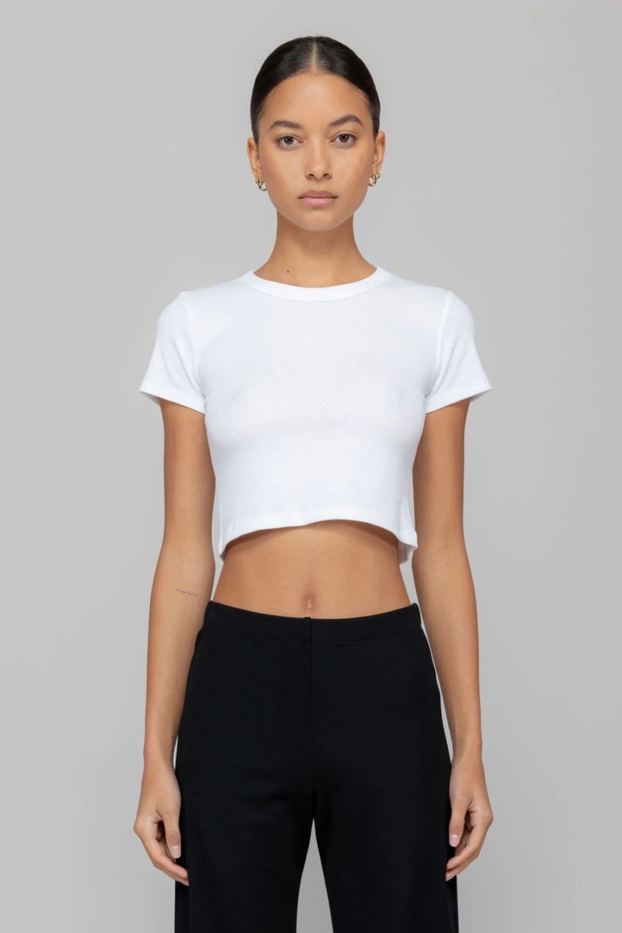 Clothing LESET | Kelly Crop Slim Fit Tee 2 Pack