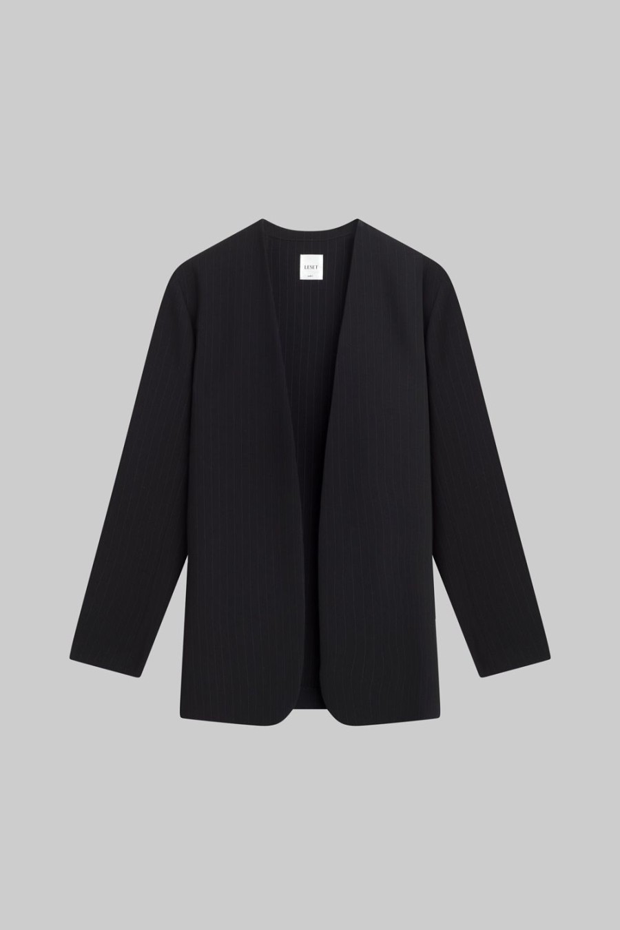 Clothing LESET | Arielle Collarless Blazer