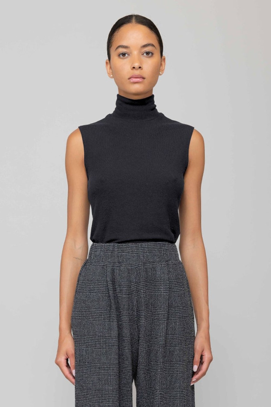 Clothing LESET | Lauren Sleeveless Turtleneck