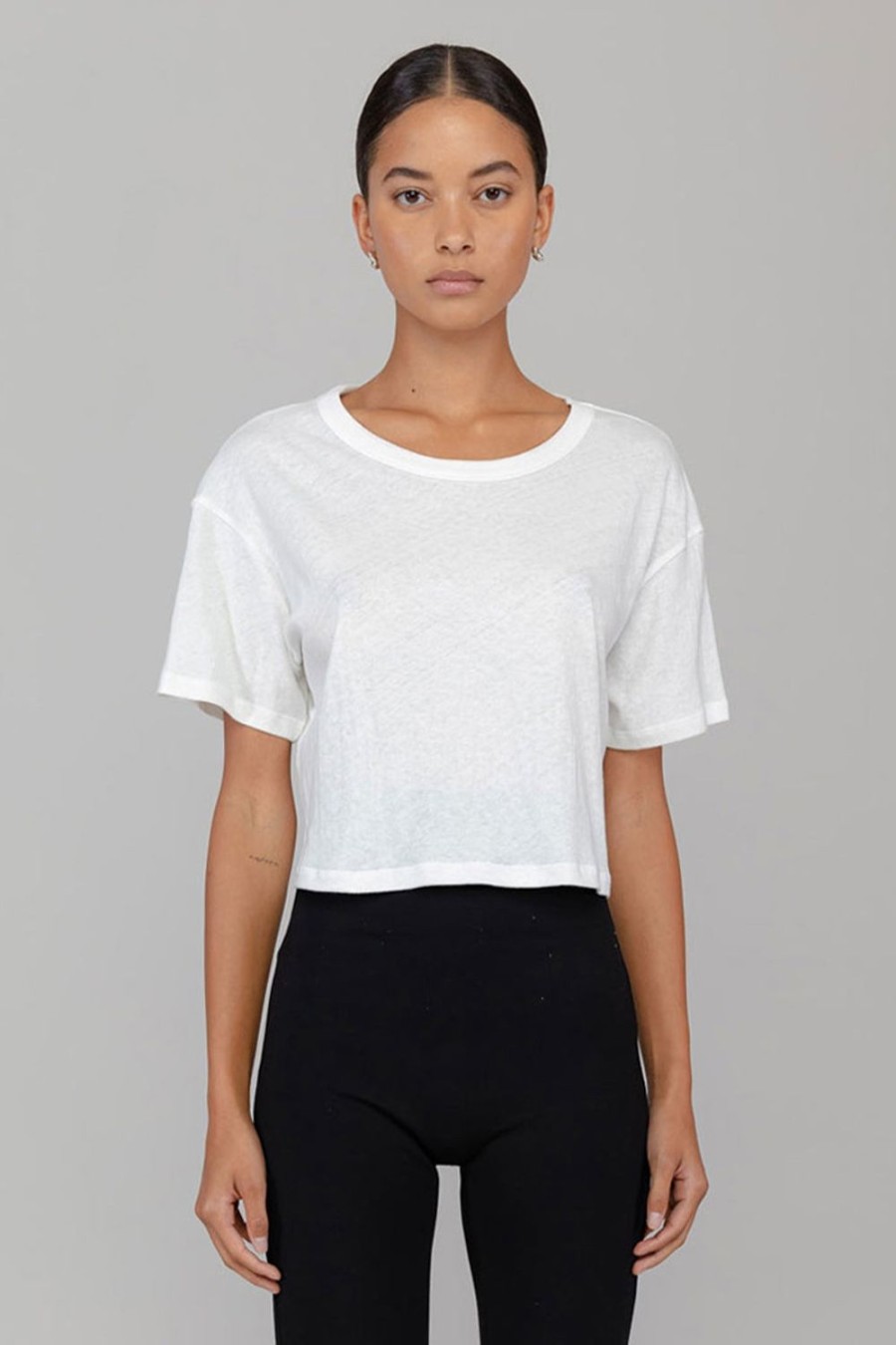 Clothing LESET | Laura Crop Boxy Tee