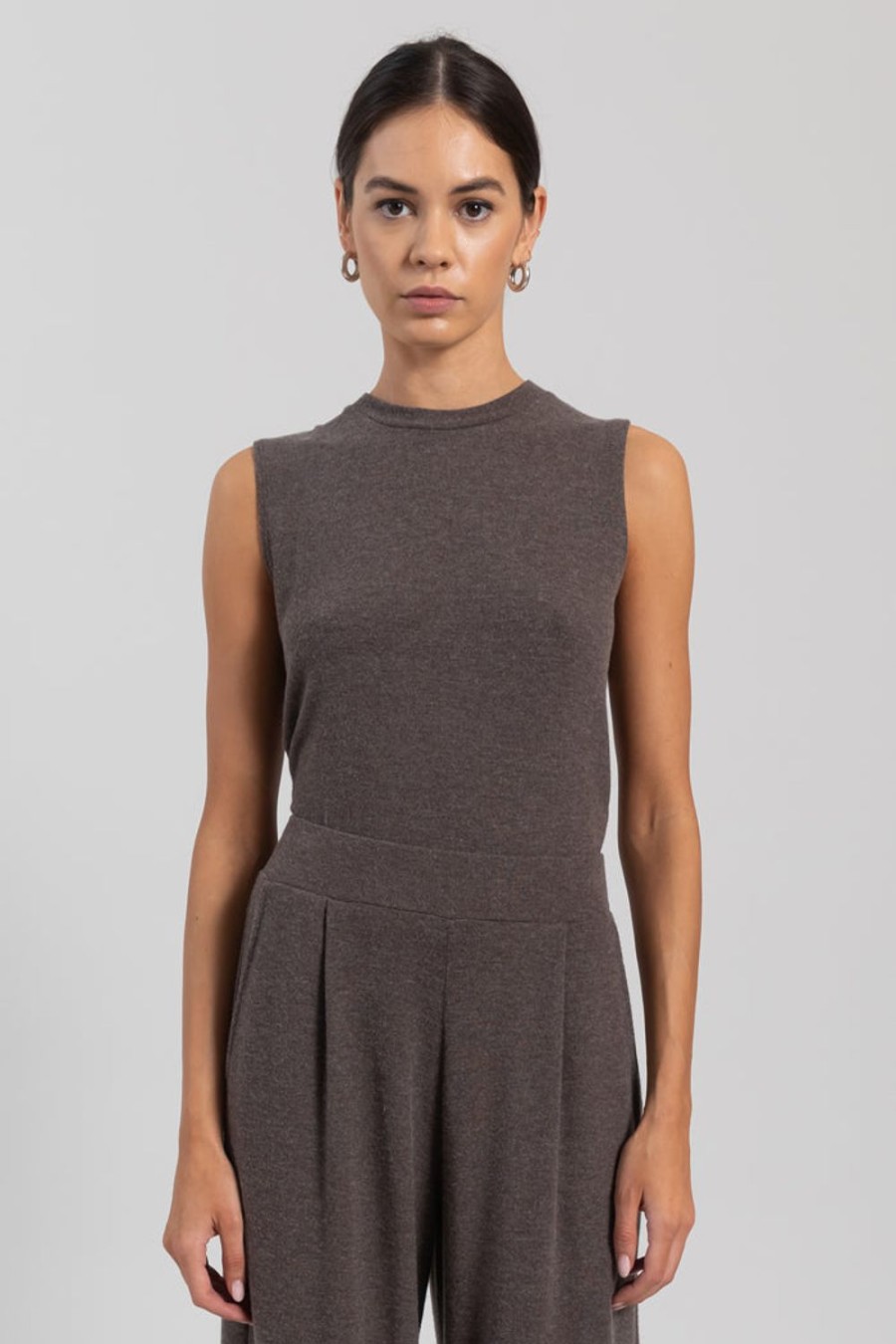 Clothing LESET | Lauren Sleeveless Crewneck