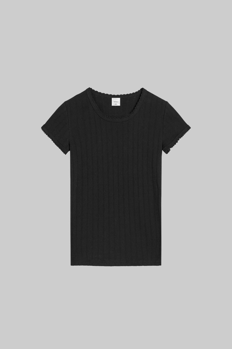 Clothing LESET | Pointelle Slim Fit Tee