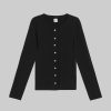 Clothing LESET | Pointelle Classic Crew Cardigan