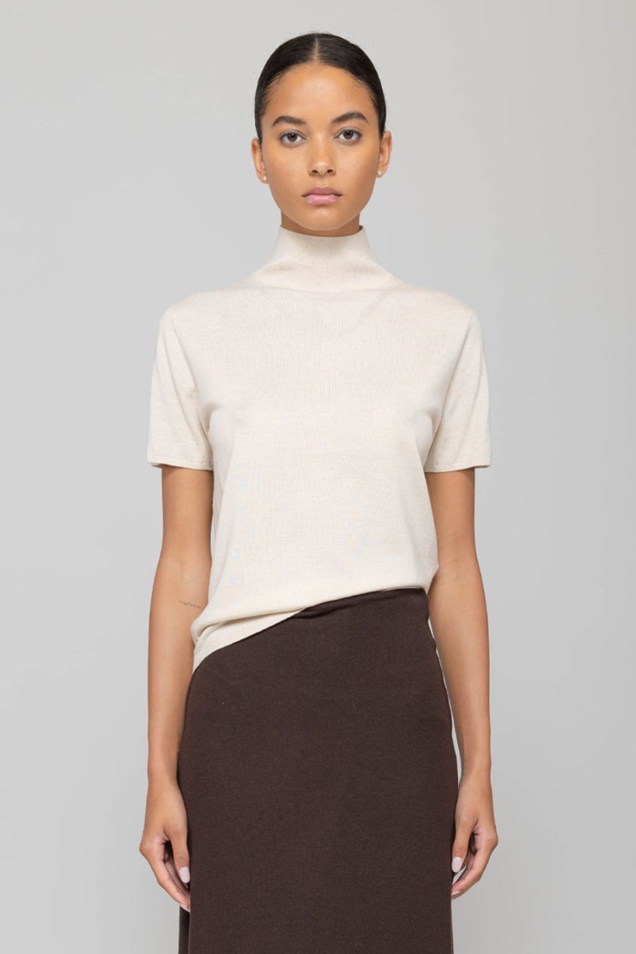 Clothing LESET | James Short Sleeve Turtleneck