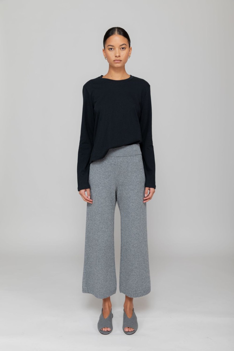 Clothing LESET | Zoe Crop Wide Leg Pant