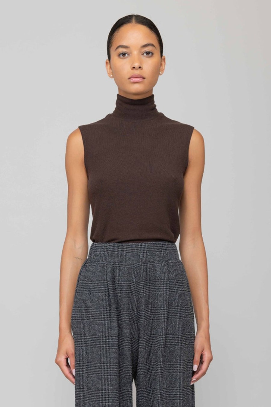 Clothing LESET | Lauren Sleeveless Turtleneck